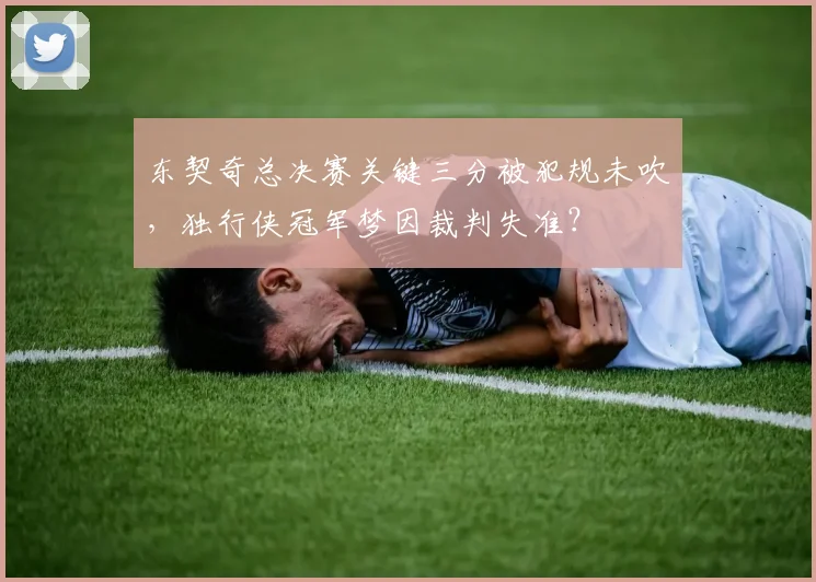 东契奇总决赛关键三分被犯规未吹，独行侠冠军梦因裁判失准？